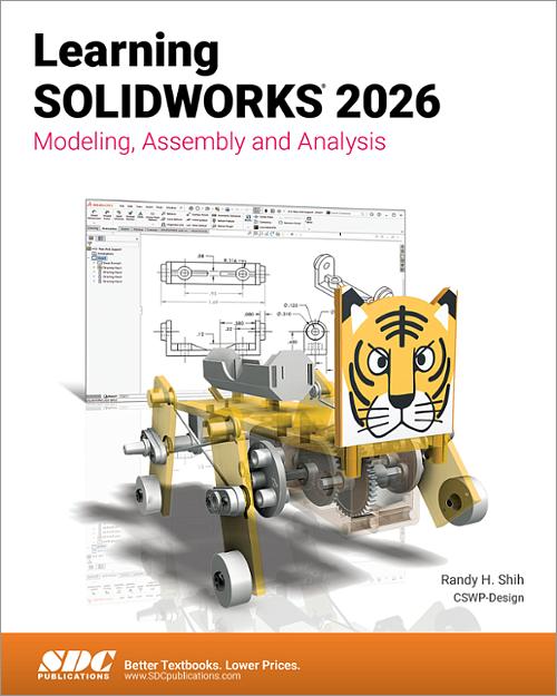 Learning SOLIDWORKS 2026 book cover