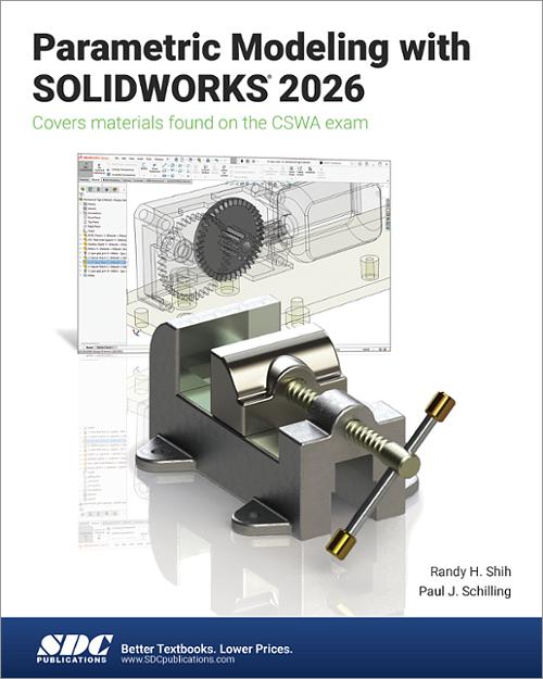 Parametric Modeling with SOLIDWORKS 2026 book cover