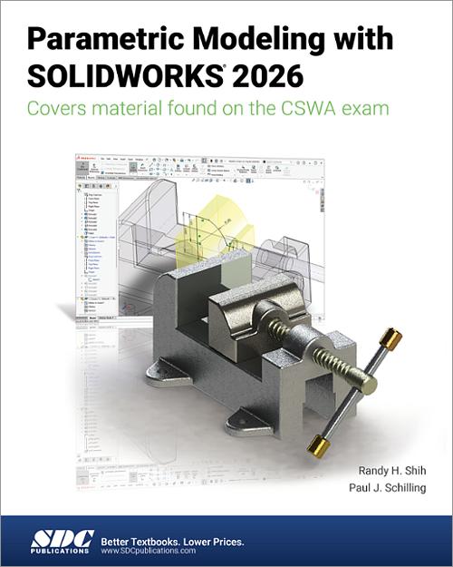 Parametric Modeling with SOLIDWORKS 2026 book cover