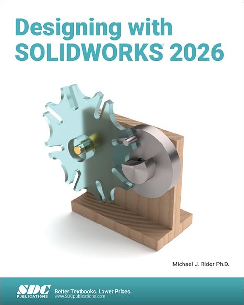 Designing with SOLIDWORKS 2026 book cover