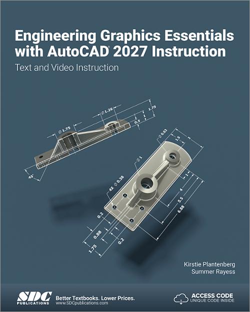 Engineering Graphics Essentials with AutoCAD 2027 Instruction book cover