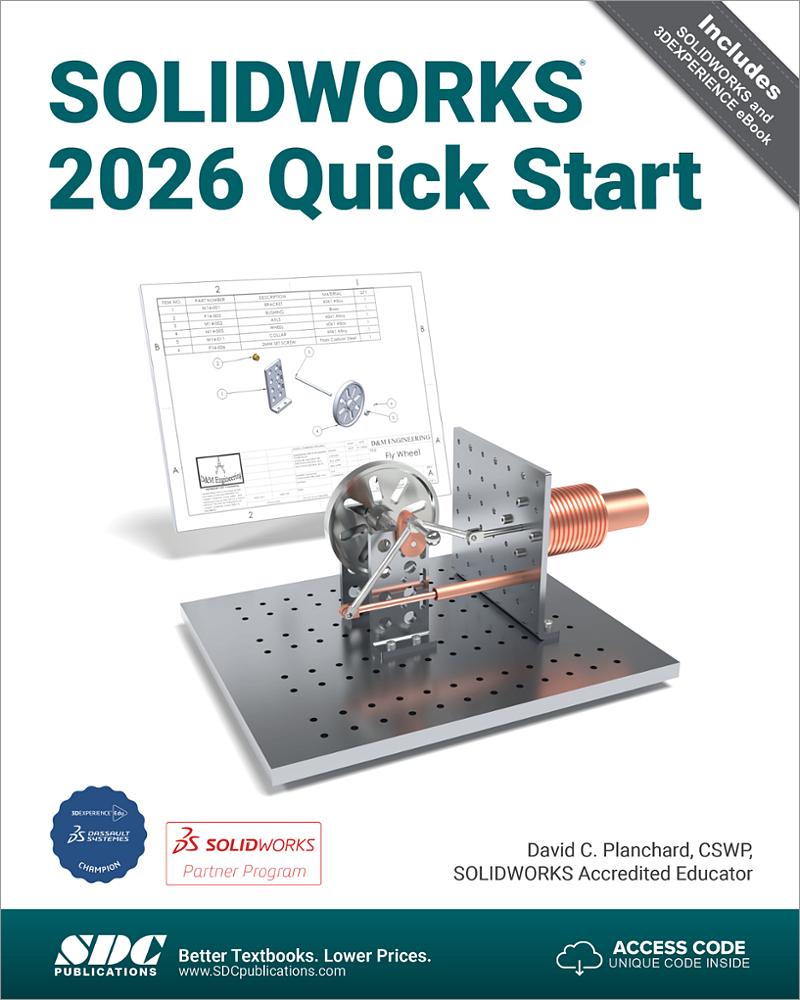 Solidworks Textbook First Example Beginner's Guide to SOLIDWORKS 2026 - Level I, Book 9781630577728 - SDC ...
