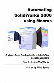 Automating SolidWorks 2006 Using Macros book cover