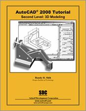 AutoCAD 2008 Tutorial - Second Level: 3D Modeling book cover
