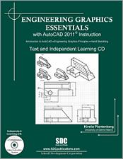 Engineering Graphics Essentials with AutoCAD 2011 Instruction book cover