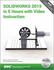 SOLIDWORKS 2015 in 5 Hours with Video Instruction book cover