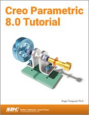 Creo Parametric 8.0 Tutorial book cover