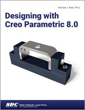 Designing with Creo Parametric 8.0 book cover