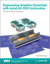 Engineering Graphics Essentials with AutoCAD 2023 Instruction book cover
