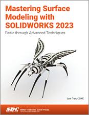 Mastering Surface Modeling with SOLIDWORKS 2023 book cover