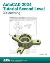 AutoCAD 2024 Tutorial Second Level 3D Modeling book cover