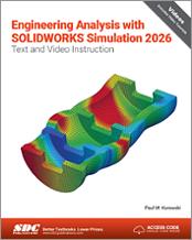 Engineering Analysis with SOLIDWORKS Simulation 2026 book cover