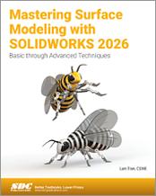 Mastering Surface Modeling with SOLIDWORKS 2026 book cover