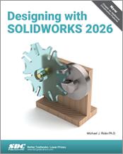 Designing with SOLIDWORKS 2026 book cover